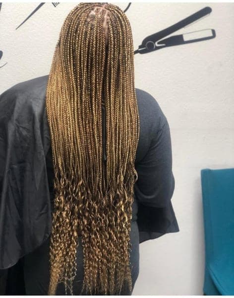 Gold Hand Hair Braid photo 2 - beauty in DFW, TX